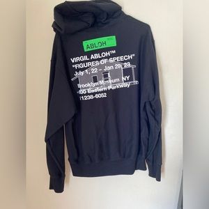 Art institute 

virgil abloh hoody  brooklyn museum exclusive